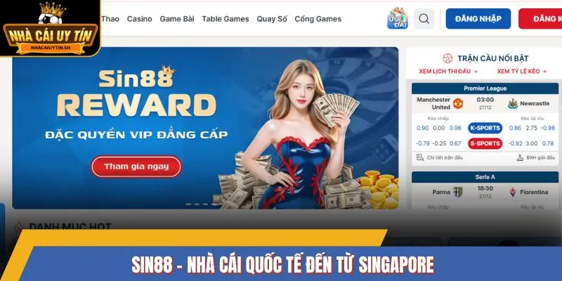 Sin88 - Nhà cái quốc tế đến từ Singapore